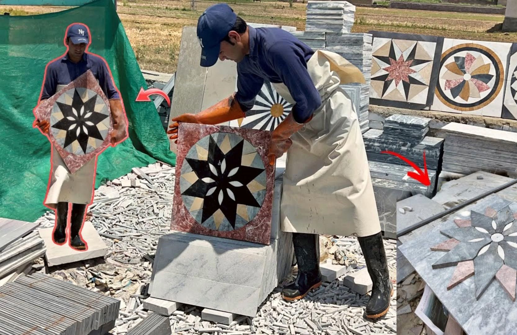 神奇的大理石花是如何制作用于家居装饰的