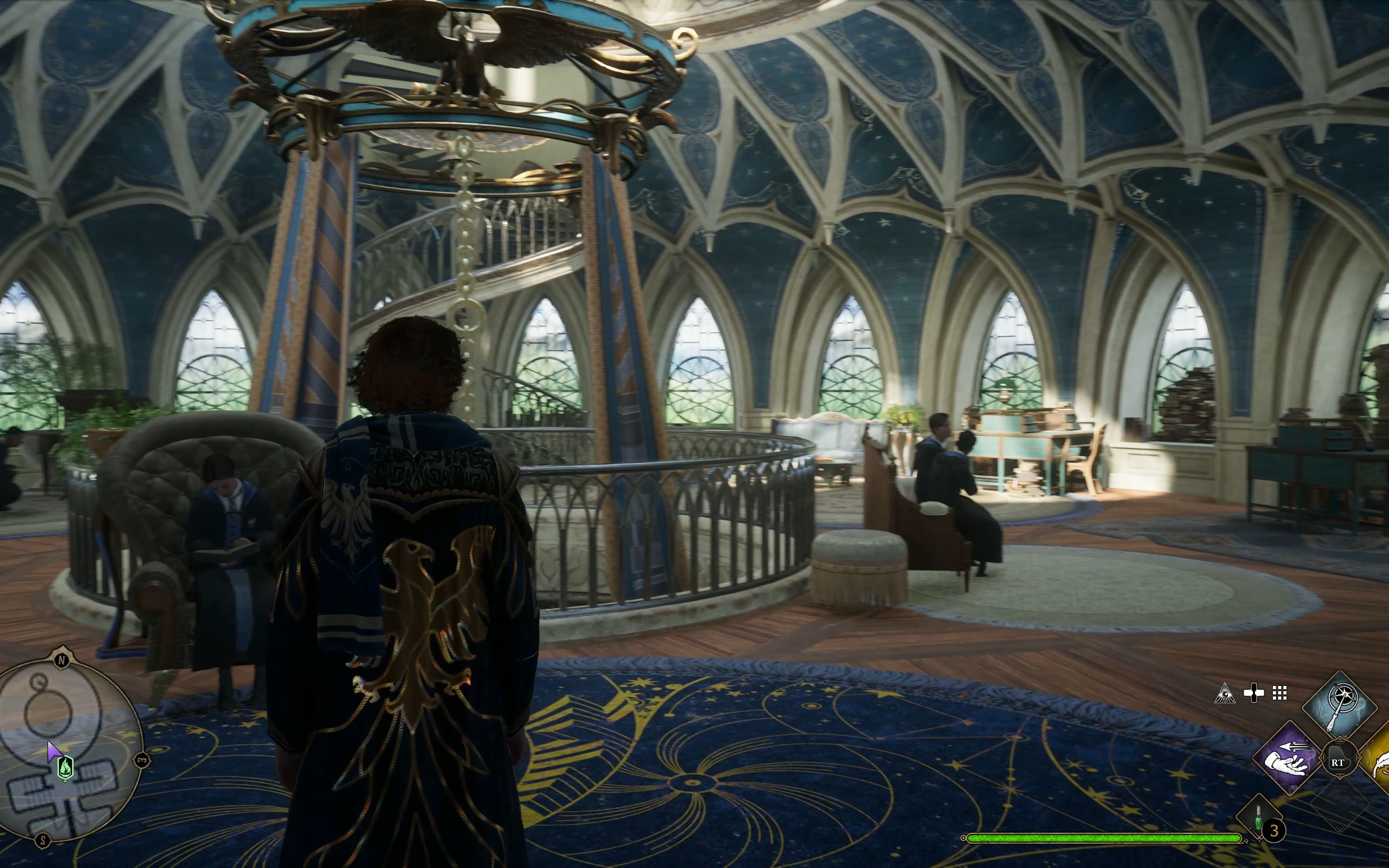 虽然我是狮院的,但是我真的超喜欢鹰院的休息室