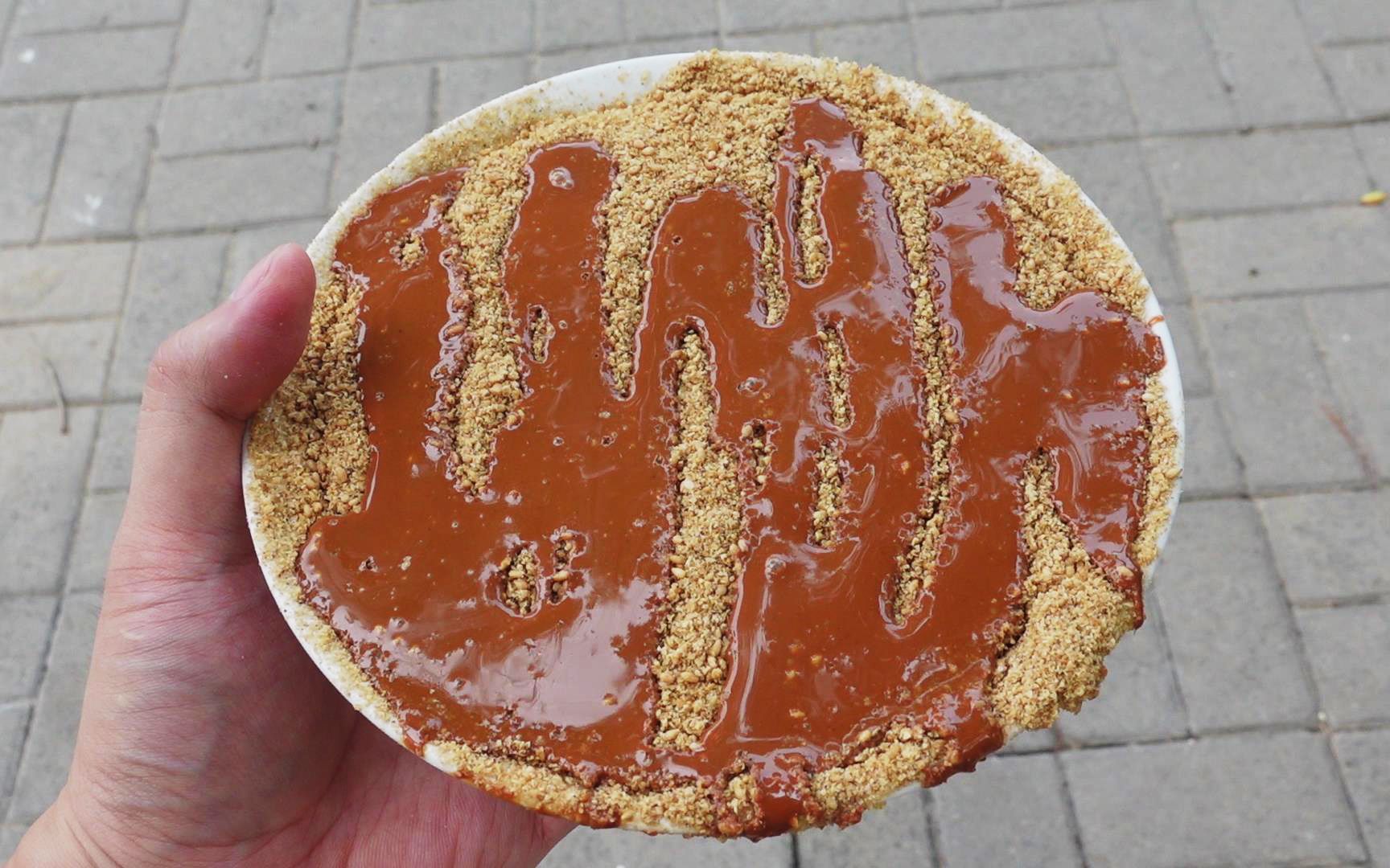 天津地道传统早点面茶,8元一碗双层料,很多人都不知道要怎么吃