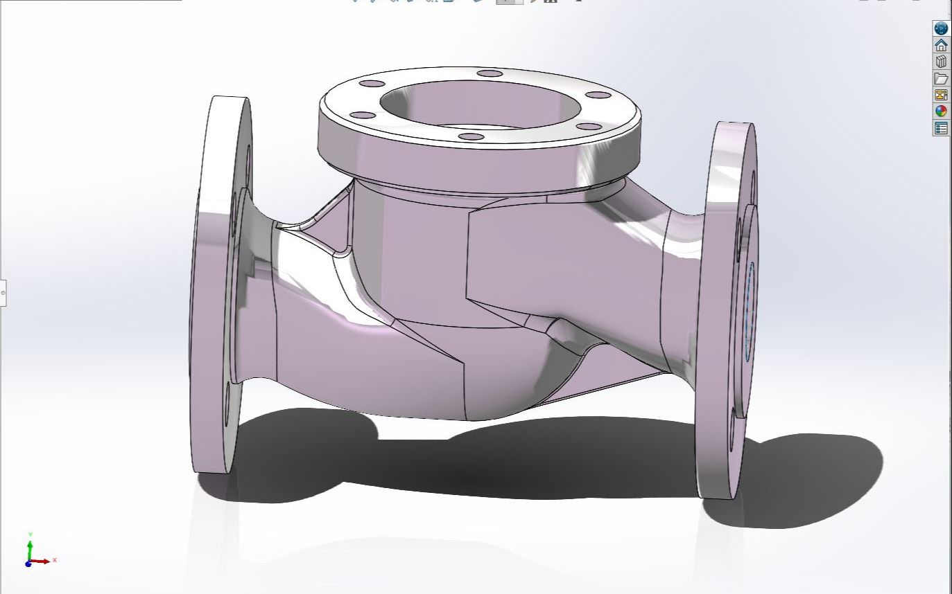 基于Solidworks画调节阀阀门阀体为ANSYS仿真计算建模做准备5哔哩哔哩bilibili