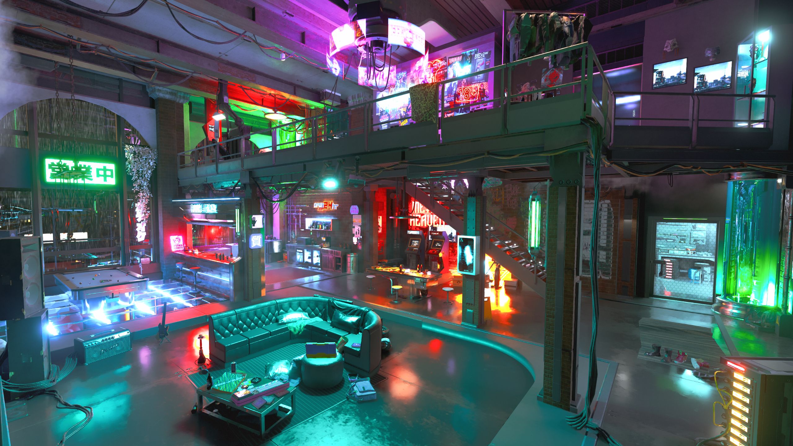 赛博朋克2077 精英黑客巢穴 多功能黑客公寓