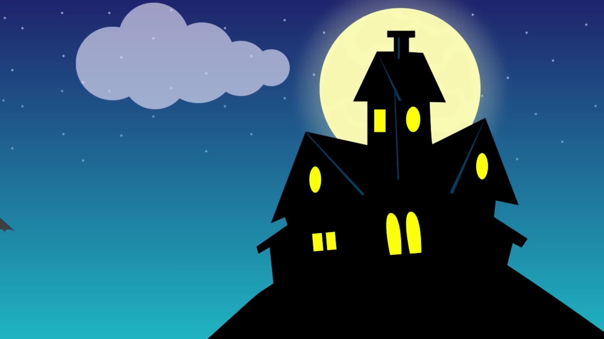 [图]Haunted House | skeleton witch ghost monster zombie vampire