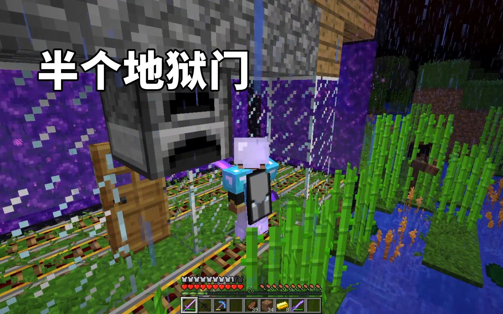 惊变100天19:几年mc白玩了,生存模式半个地狱门还能正常用?