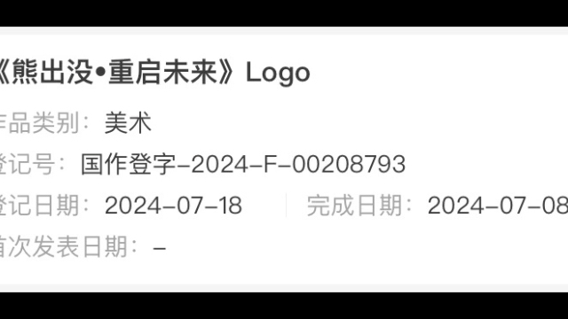 [图]熊出没•重启未来 logo已备案