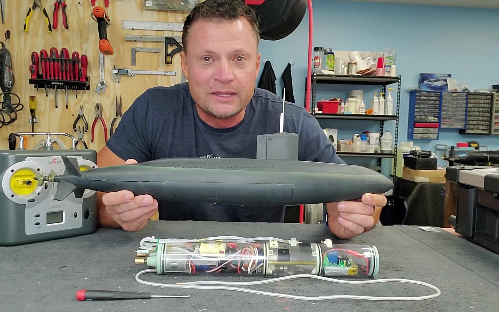 rc遥控1比96美国青花鱼号潜艇模型_哔哩哔哩_bilibili