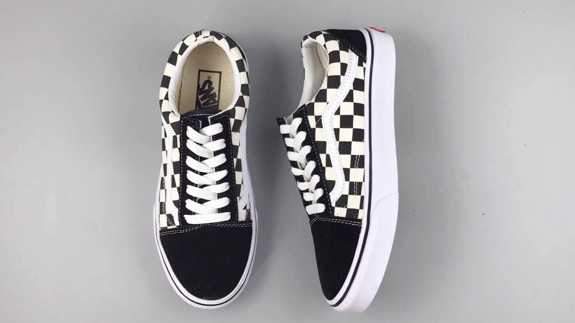 vans范斯style #98 帆布鞋 黑白格子 尺码:36-44