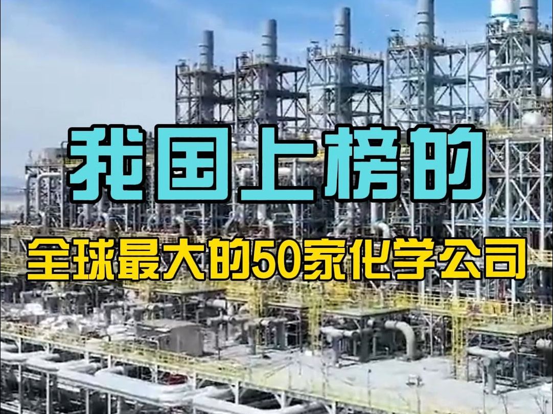 盘点总部在中国的“2024年全球最大的50家化学公司”按照2023年化学品销售额排名哔哩哔哩bilibili