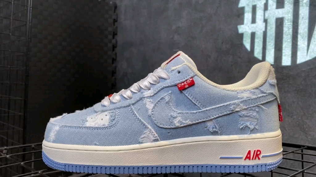 【原装公司级 Levi's x NK Air Force 1 Low 联名 牛仔蓝】高清视频细节赏析哔哩哔哩bilibili