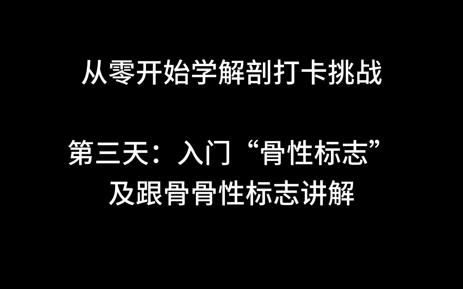 从零开始学解剖打卡挑战第三天:入门骨性标志及跟骨骨性标志讲解哔哩哔哩bilibili