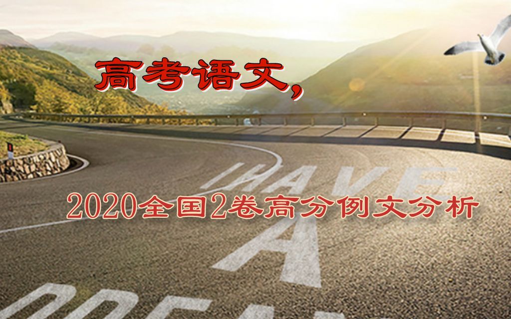 高考语文,2020全国2卷高分例文分析哔哩哔哩bilibili