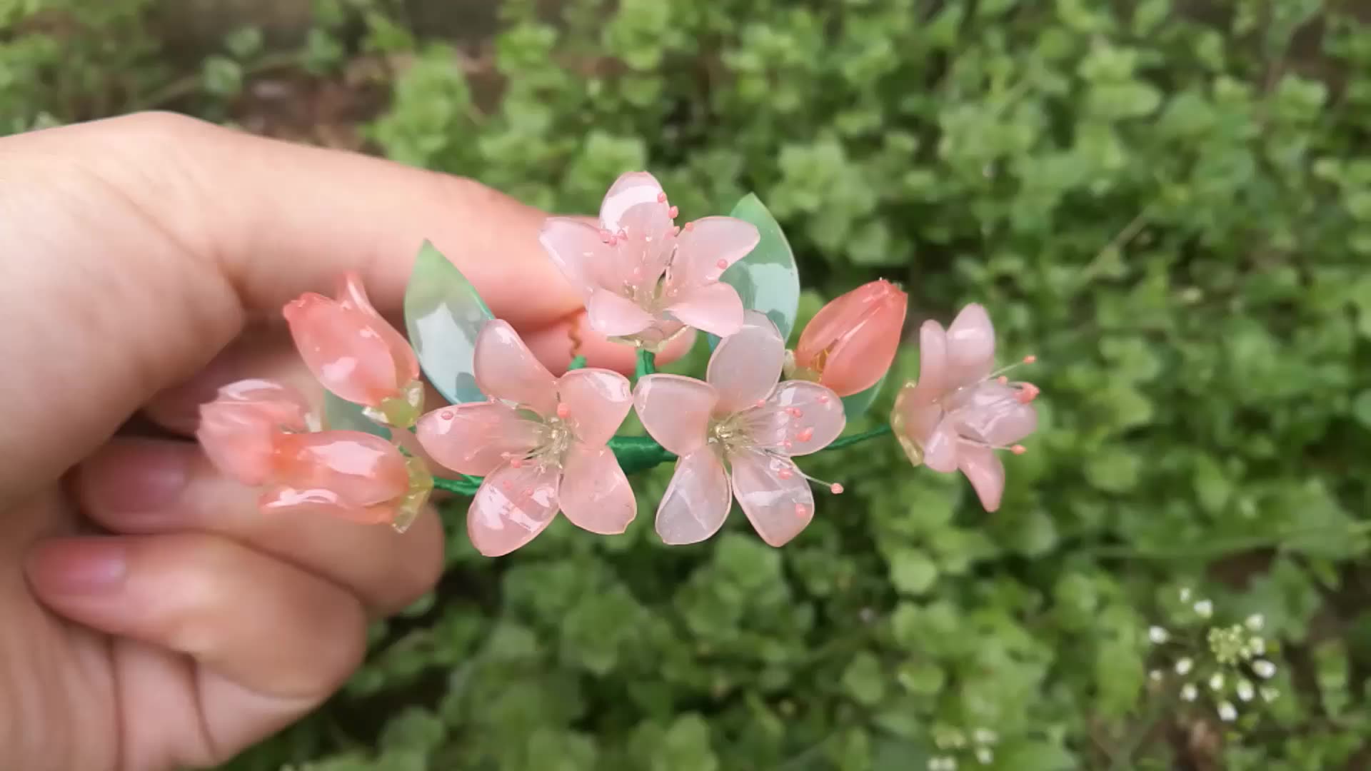 【发簪】【热缩】桃花花冠发冠_哔哩哔哩 (゜-゜)つロ 干杯~-bilibili