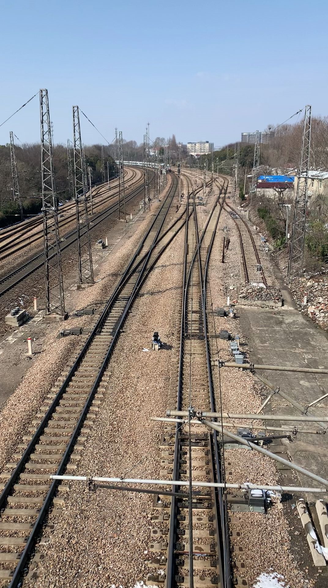 2020216上海地铁回送专列通过南京林场站