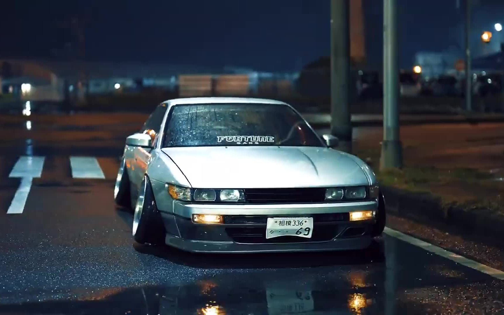 【有名車輌】 低く見えないストイックな silvia s13 pv stance dope