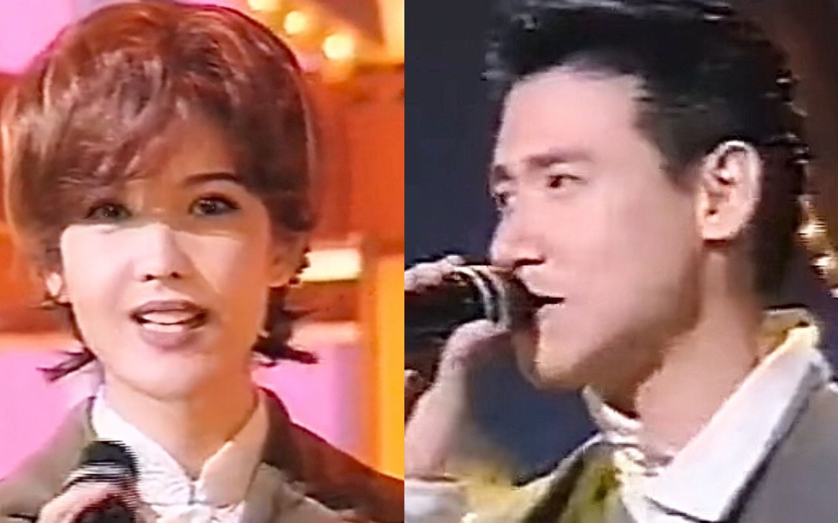 张学友周慧敏 1994 红叶落索的时候 我等到花儿也谢了 live