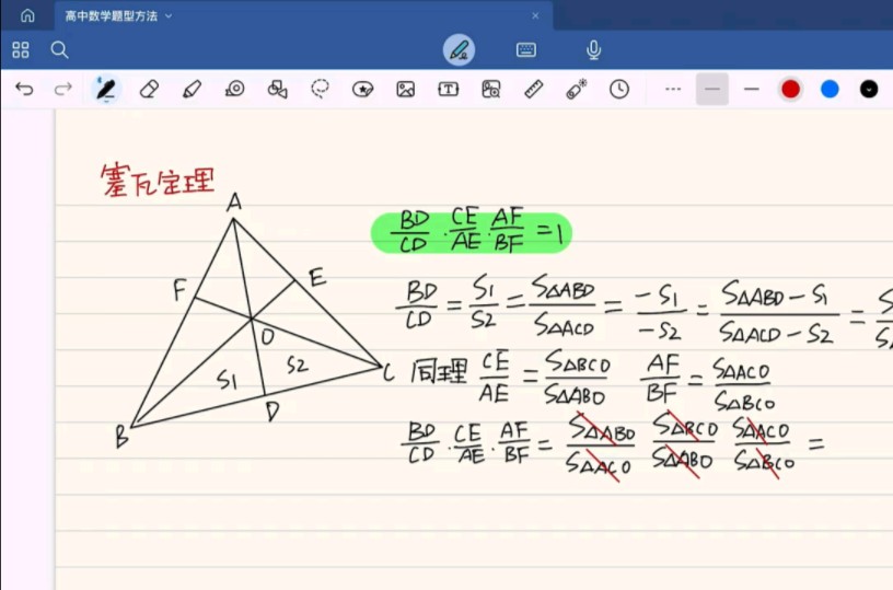 【平面向量】63.塞瓦定理哔哩哔哩bilibili