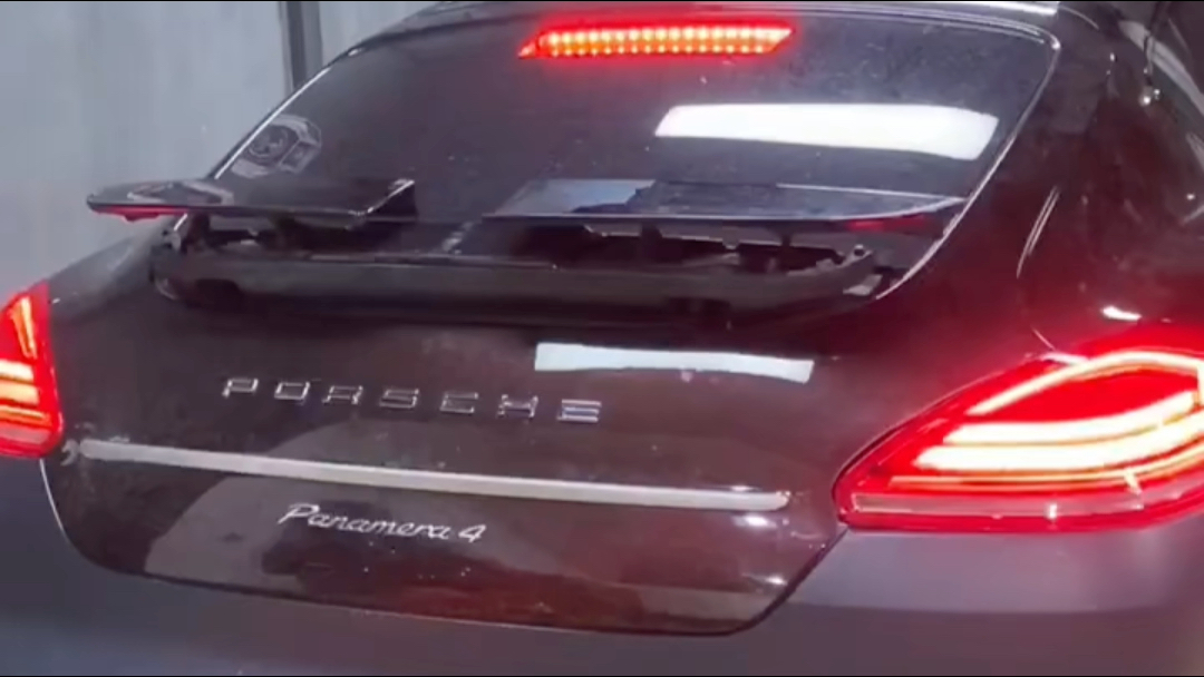 保时捷帕拉梅拉10-13款升级15款led尾灯 三段尾翼 #保时捷帕拉梅拉
