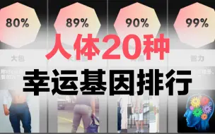 Tải video: 人体20种幸运基因排行，你有哪些？