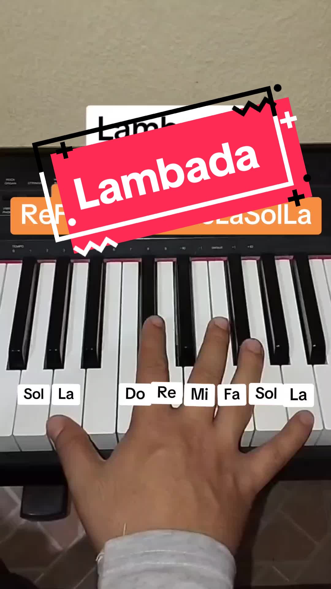 Lambada piano tutorial facil哔哩哔哩bilibili