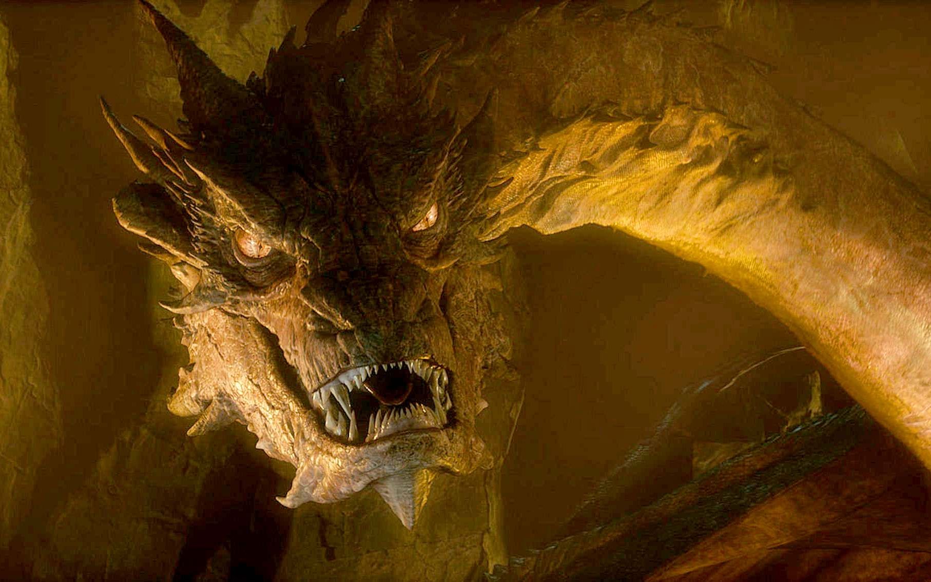 有只很有钱的巨龙,后来它遇到了14个小矮人《霍比特人2史矛革之战》