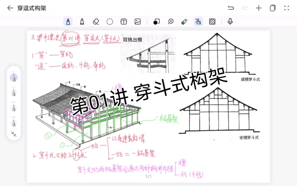 王婆中建史第01讲.穿斗式构架哔哩哔哩bilibili