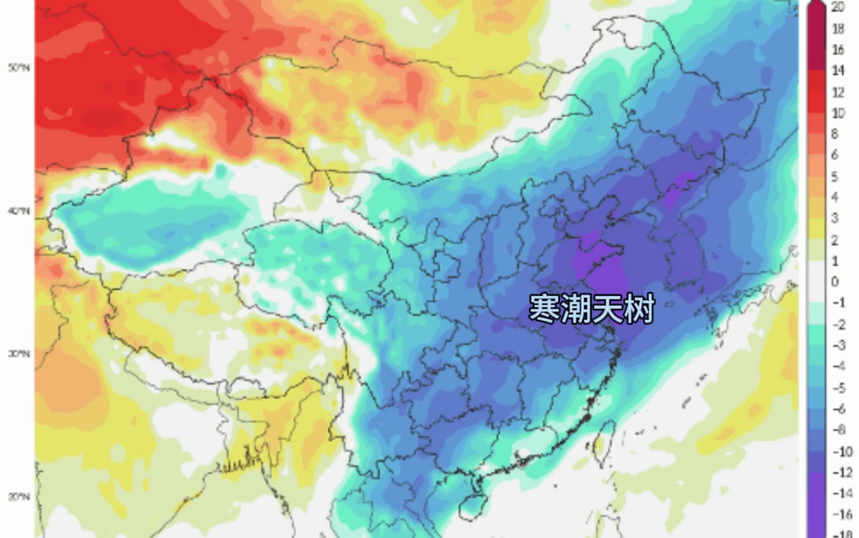 11月上旬寒潮天树吹袭全国,带来全国性降温!入秋线抵达华南,冰冻线南下至华北东北交界哔哩哔哩bilibili