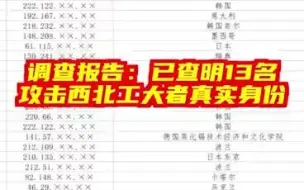 下载视频: 已查明13名攻击西北工大者真实身份