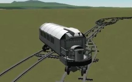 坎巴拉太空计划之火车漂移咱玩的好像不是一个游戏