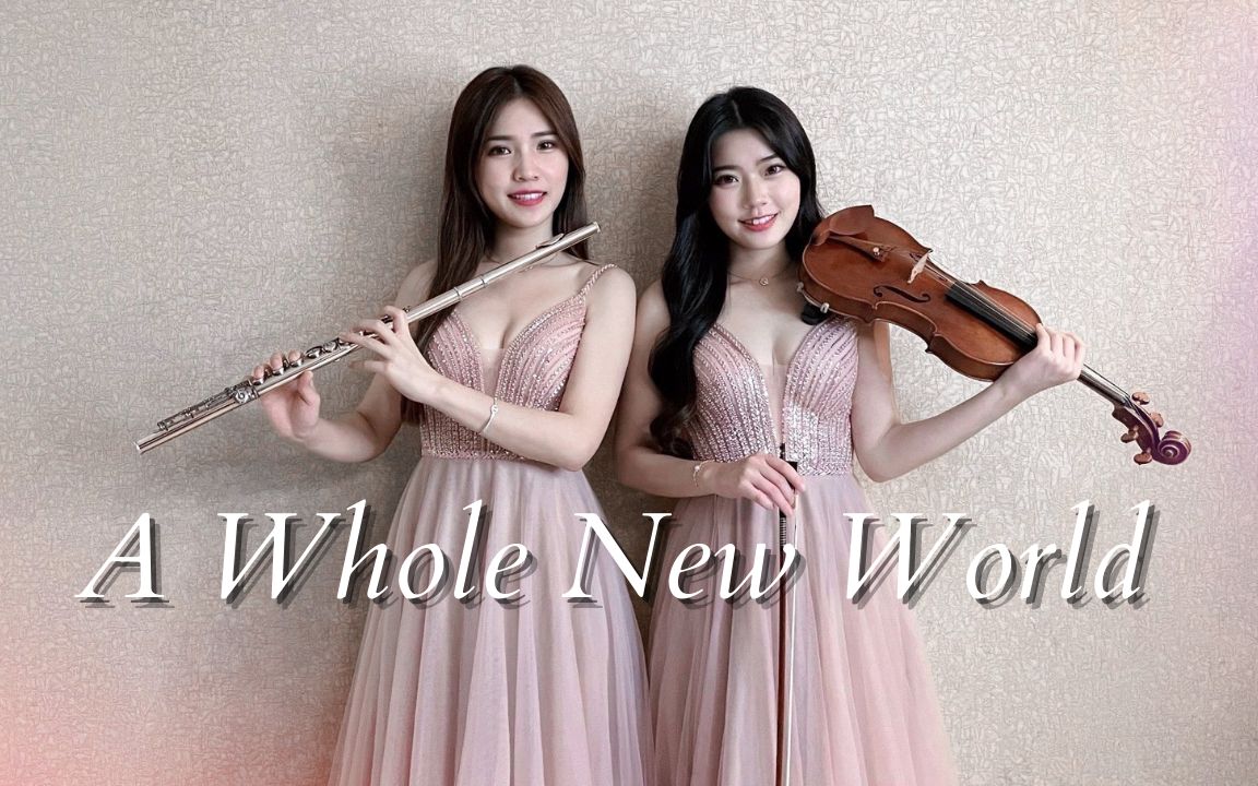 [图]阿拉丁《A Whole New World》小提琴&长笛版本｜cover by 長笛琴人