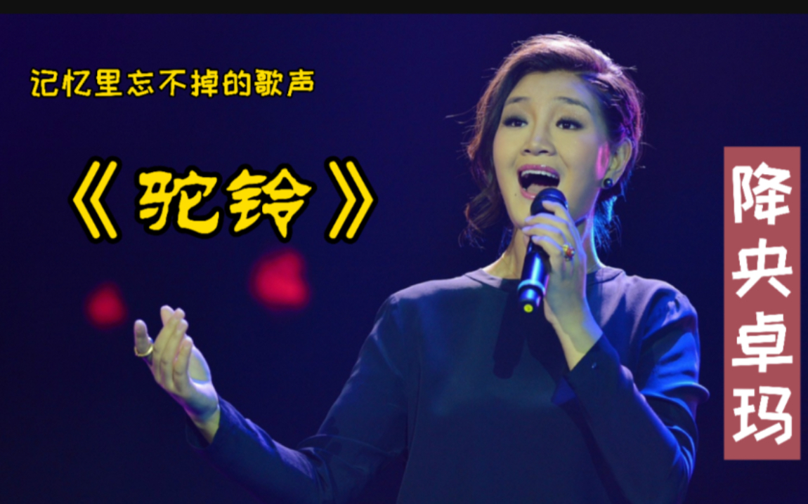 [图]大提琴一样的音色！天籁女声降央卓玛带给你好听的歌曲《驼铃》