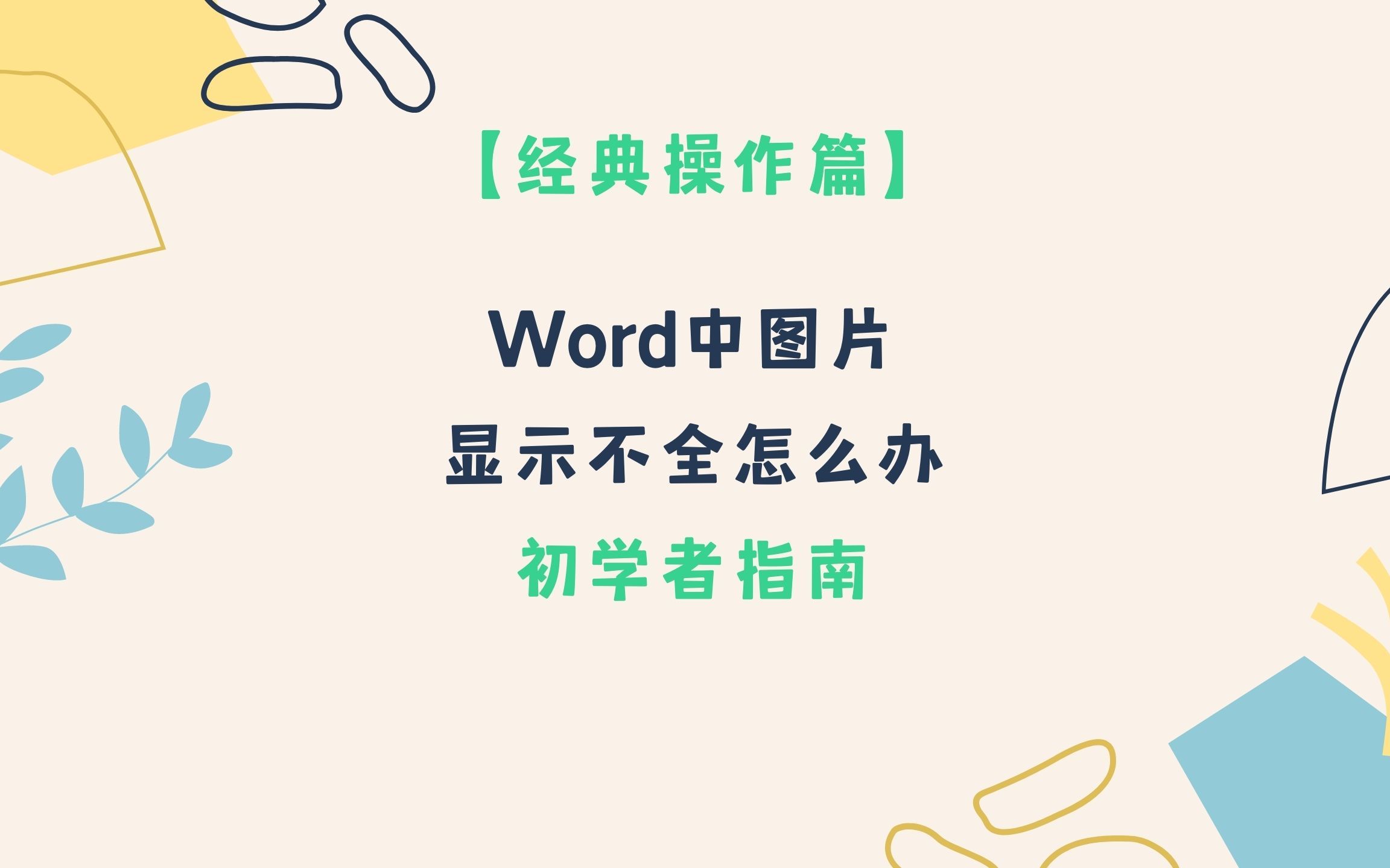 Word中图片显示不全怎么办哔哩哔哩bilibili