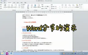 Download Video: word操作演示-分节