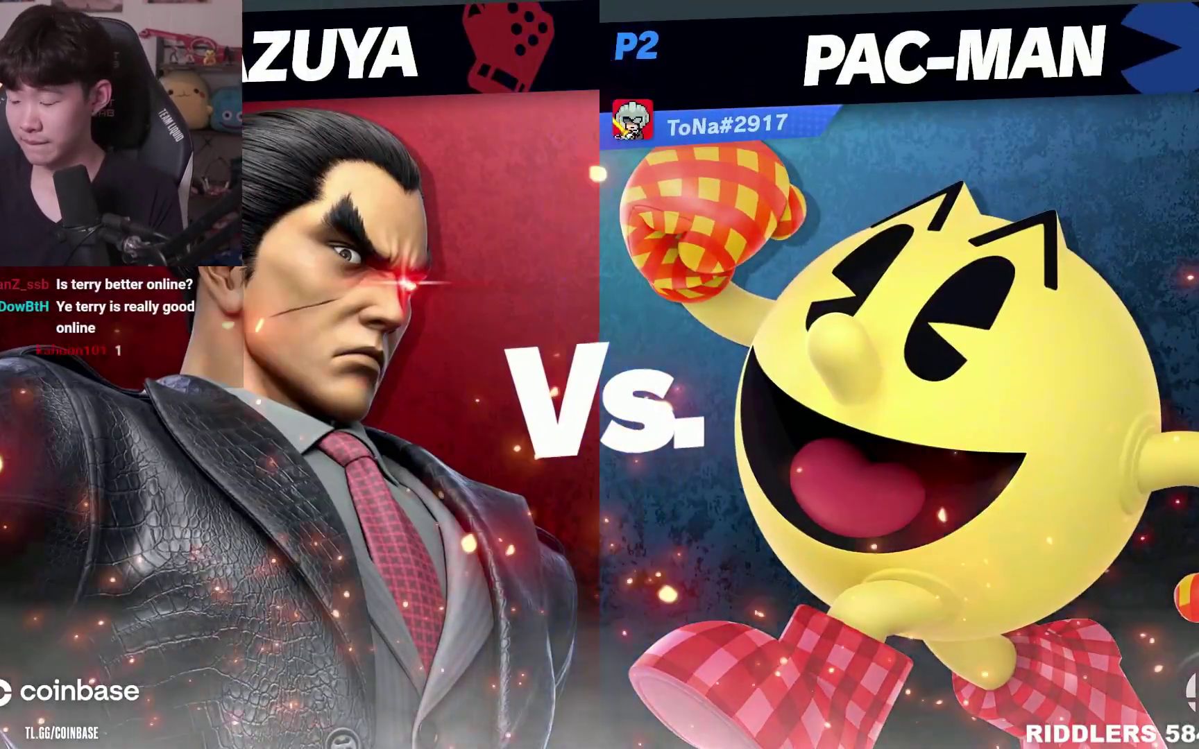 任天堂明星大乱斗 riddles (一八) vs. tona (吃豆人)