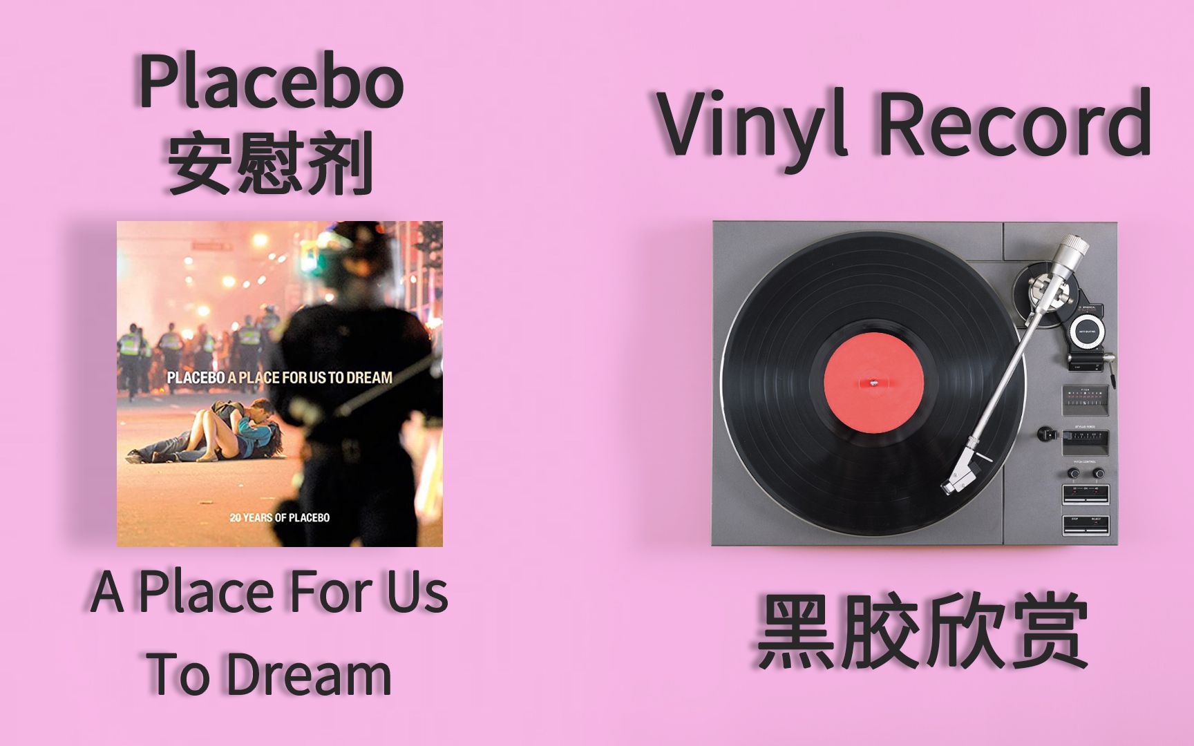 [图]【黑胶试听】Placebo《A Place For Us To Dream》黑胶欣赏 安慰剂20周年精选集C Without You I'm Nothing