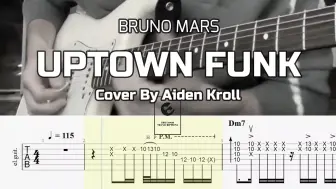 Download Video: 【吉他谱】火星哥 Bruno Mars 抖腿神曲 - Uptown Funk