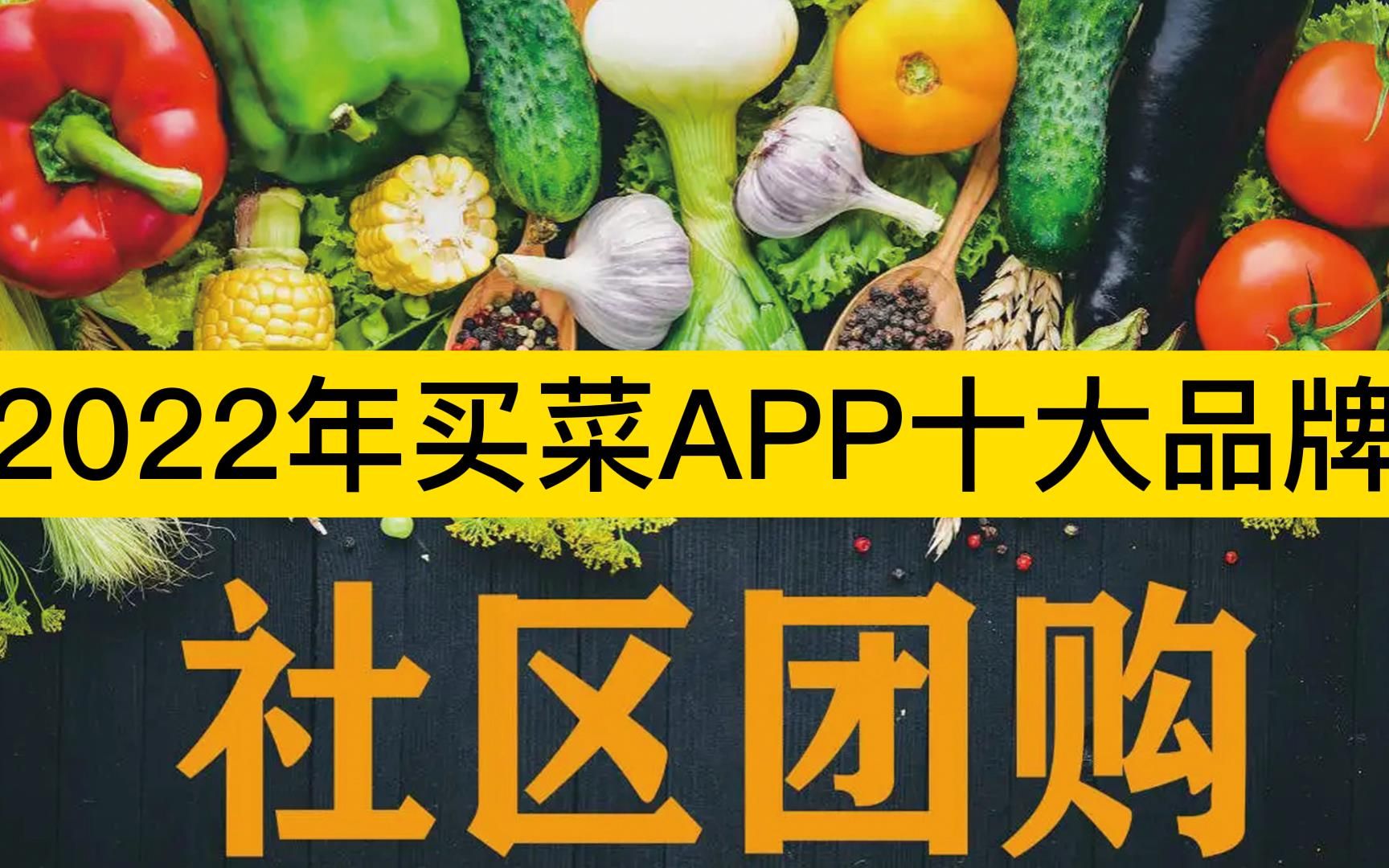 2022年买菜APP十大品牌,盒马鲜生、京东到家、每日优鲜分列前三哔哩哔哩bilibili