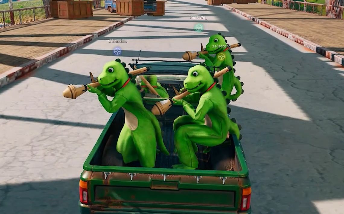 当坏b小恐龙遇到大哥!你也有今天?_绝地求生