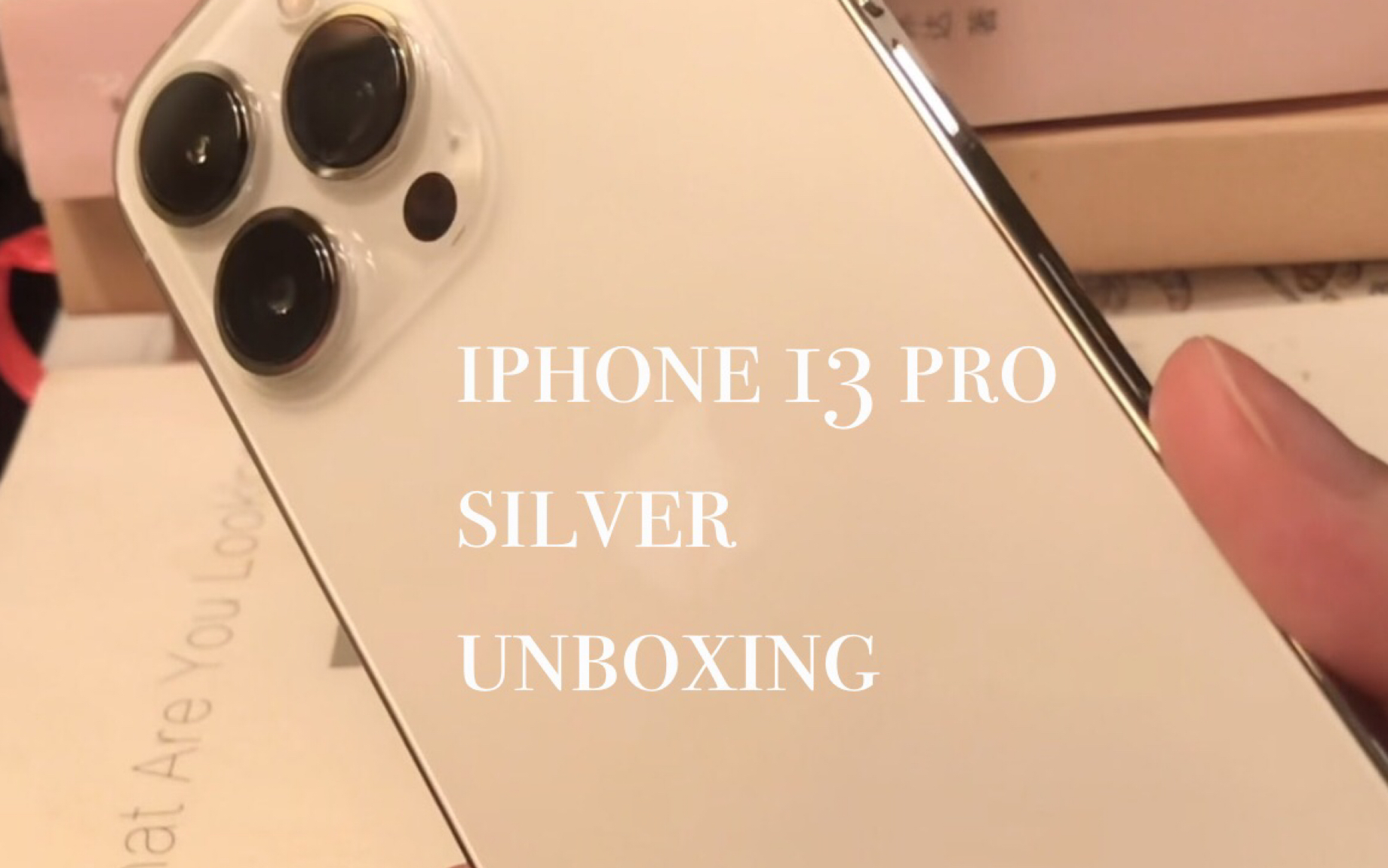 iphone 13 pro silver巨好看银色开箱 (以及与12 pro外形对比)哔哩哔哩bilibili