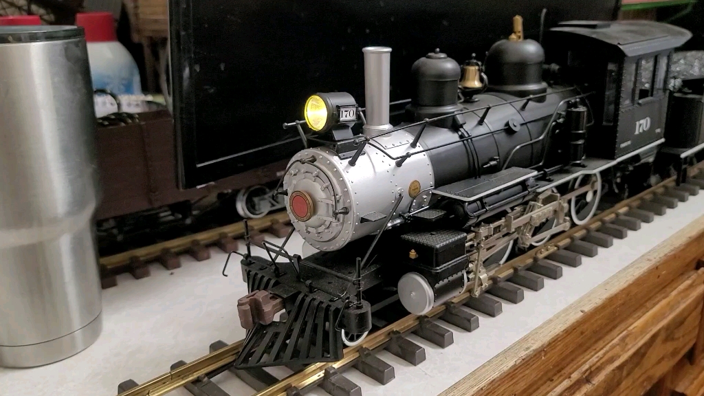 原up开箱测试g比例百万城数码音效蒸汽机车视频搬运～my new bachmann