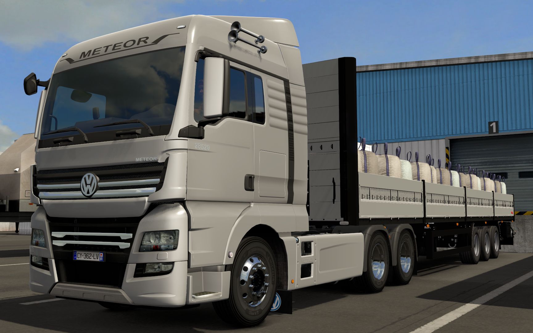 欧洲卡车模拟2大众新星大众流星重卡试驾