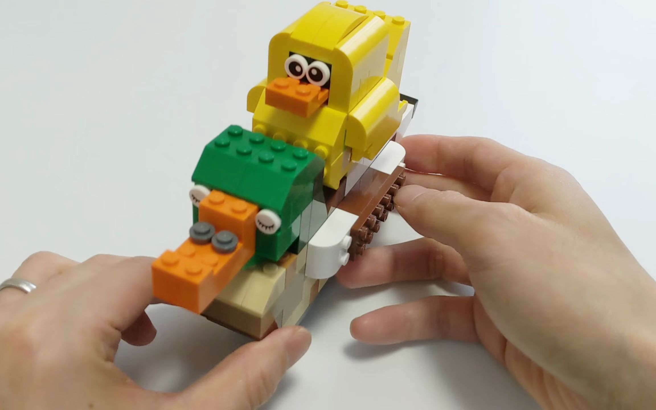 乐高10698拼搭:小鸭子嘎嘎嘎