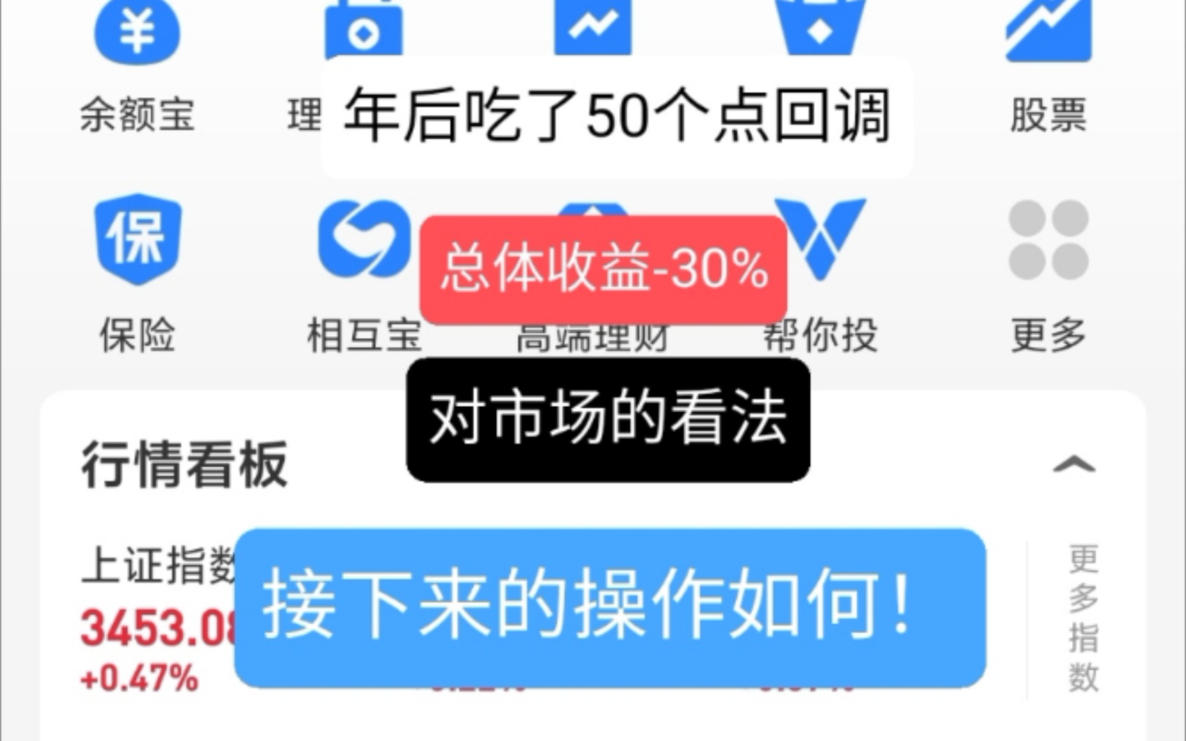 基金年后下跌50多个点!对市场的看法接下来该如何操作哔哩哔哩bilibili