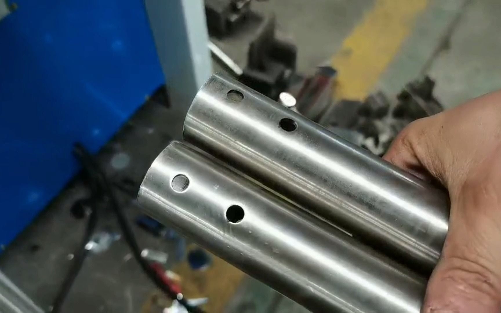 不锈钢液压冲孔机 圆管冲孔机 管头定位冲孔