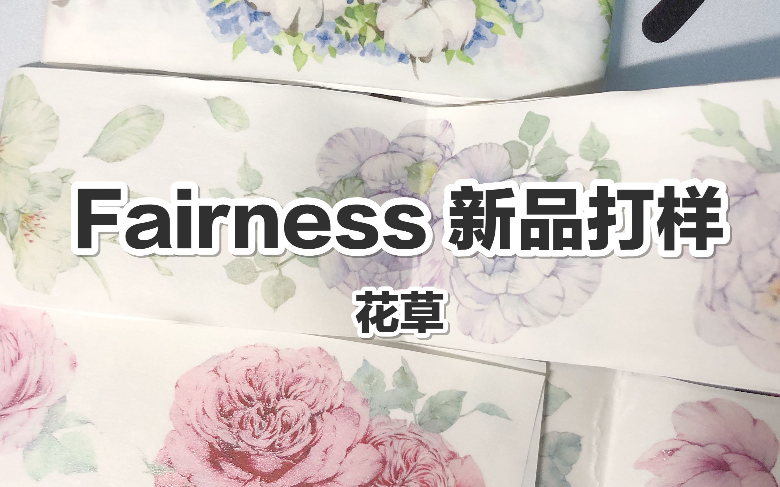 【手帐开箱】fairness 新品打样 花草款/蕾丝 @三水为淼哔哩哔哩bilibili