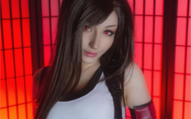 shiro kitsune:cos蒂法最强小姐姐,暗黑界化妆达人