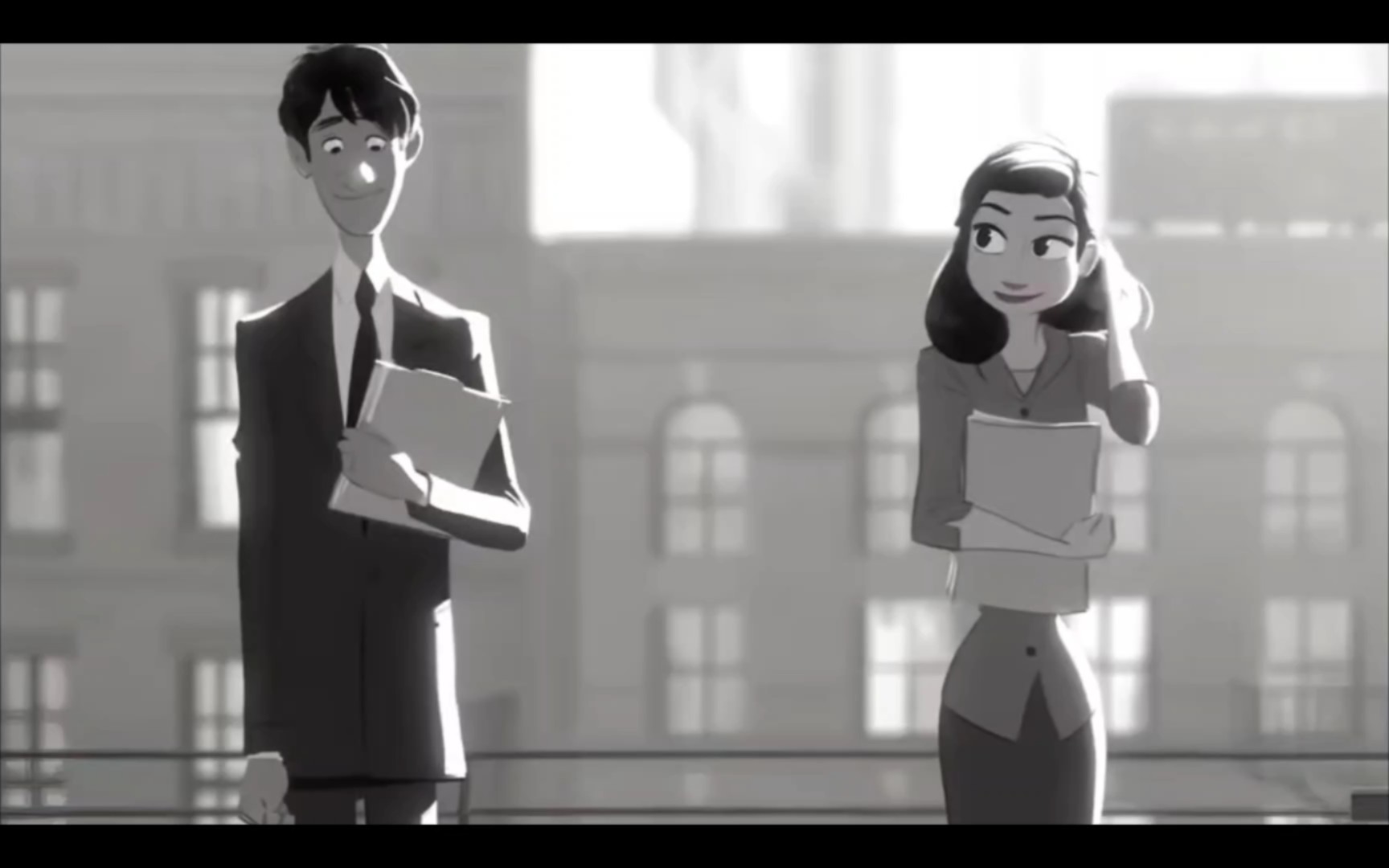 [图]奥斯卡获奖纯爱动画《纸人》（paperman）！！！！