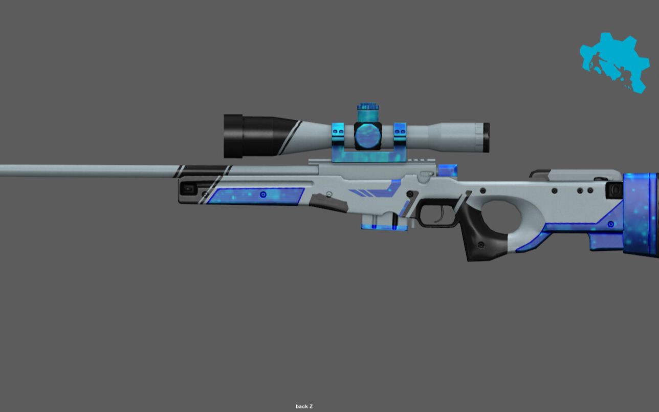 3d建模游戏武器道具awm,看完你就是吃鸡cf建模师.