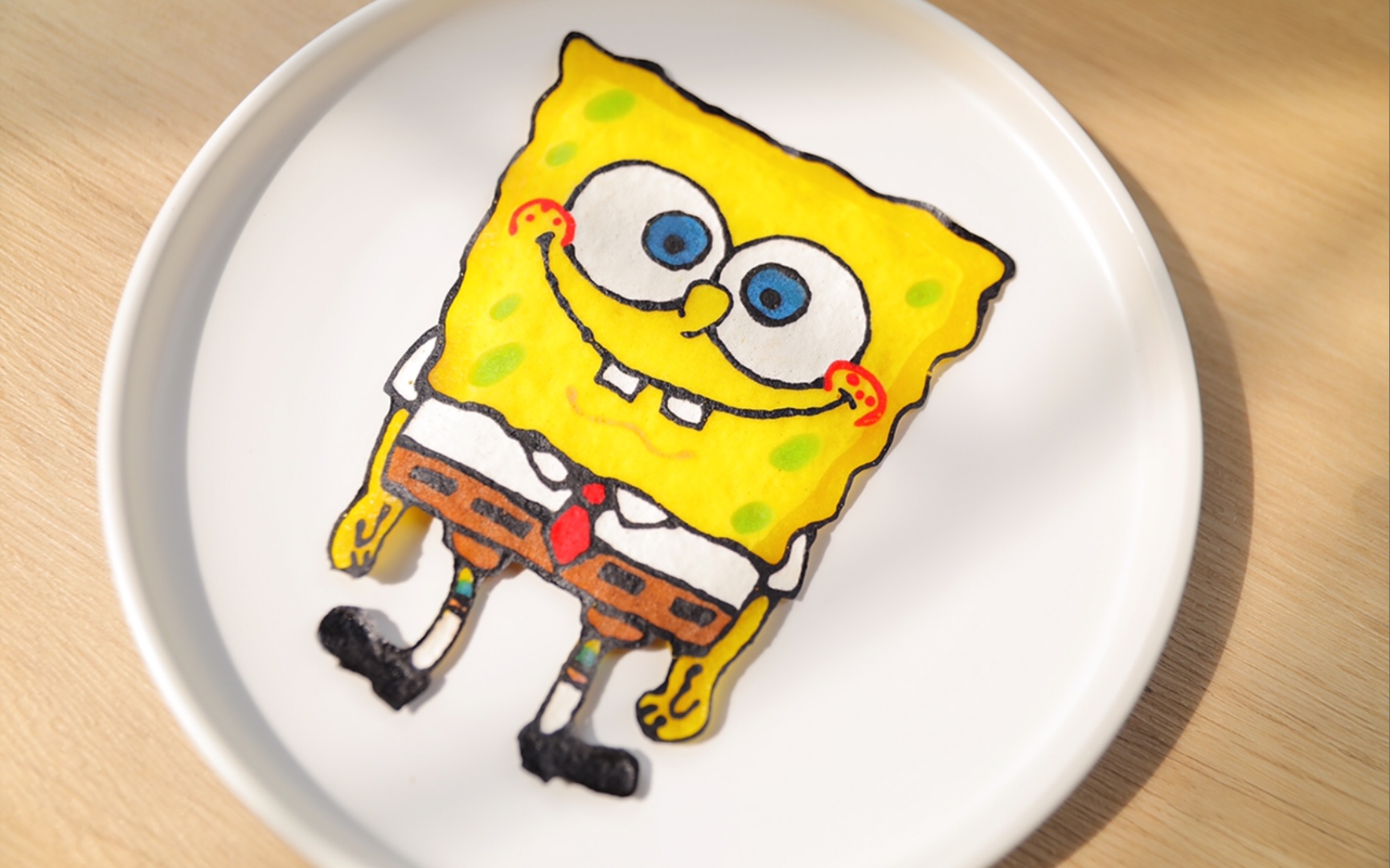 海绵宝宝煎饼,吃起来像在嚼真的海绵