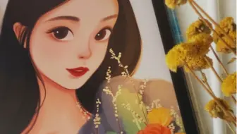 【Procreate过程记录】夏日时光的温柔来信 / 复古少女插画绘画过程
