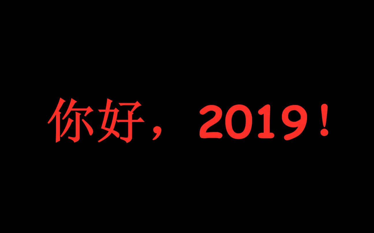 你好,2019!哔哩哔哩bilibili