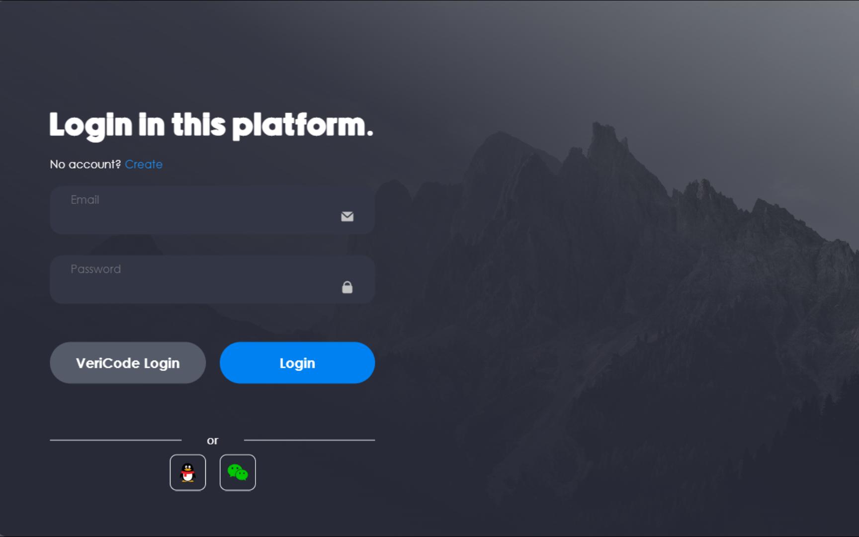[html css js] 暗系登录注册界面